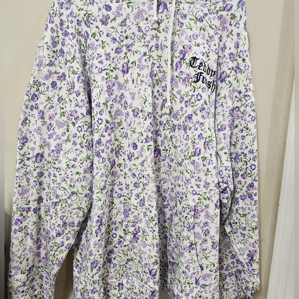 Teddy Fresh Purple Floral Hoodie